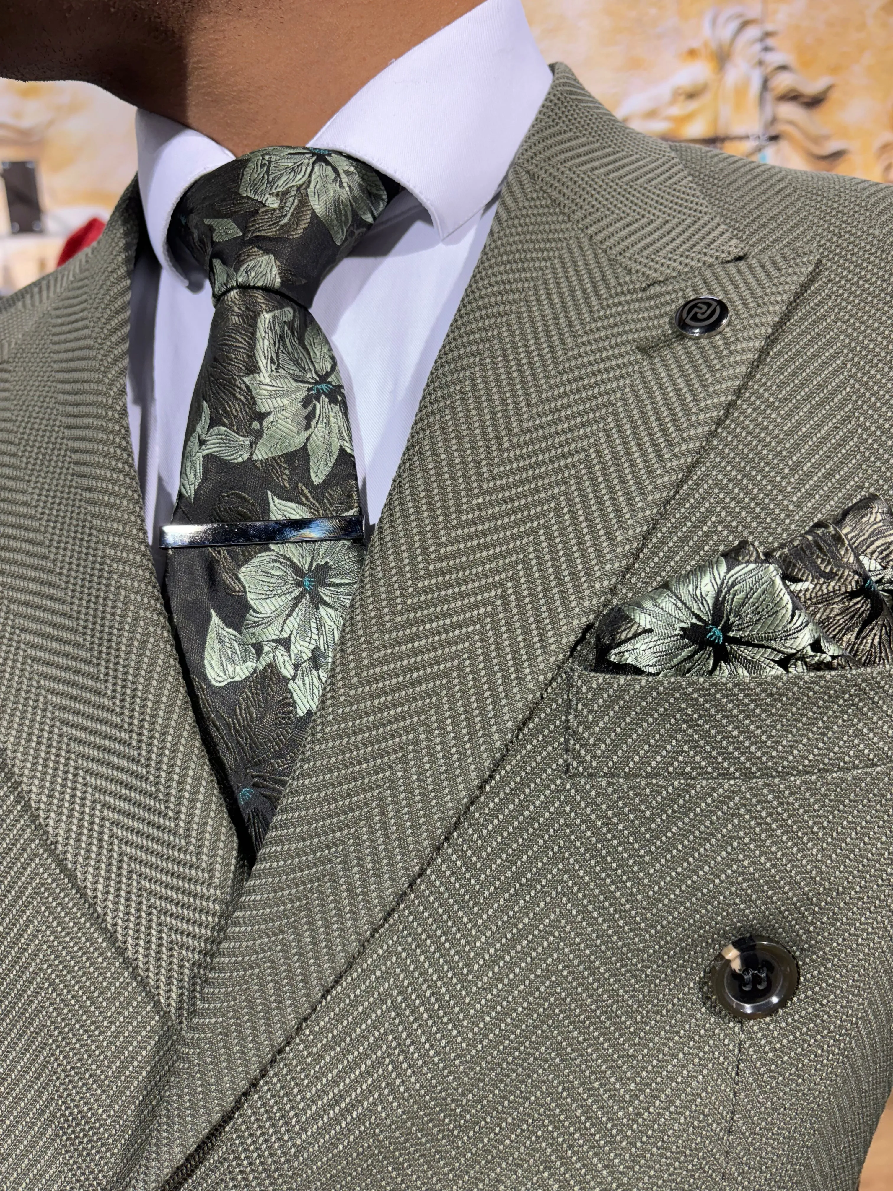 Arkle - Khaki Green 2 Piece Suit