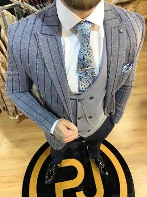 Atlas - Navy 3 Piece Suit