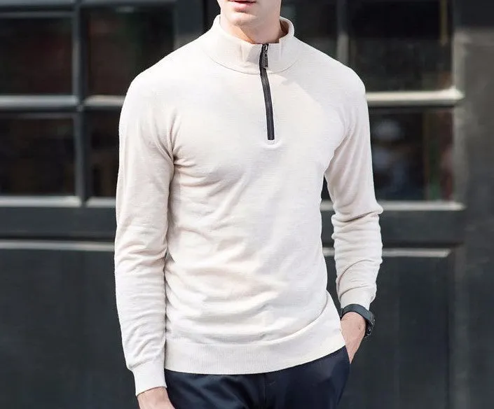 High Quality Knitwear Men's Winter Thick Warm Cashmere Pullover
