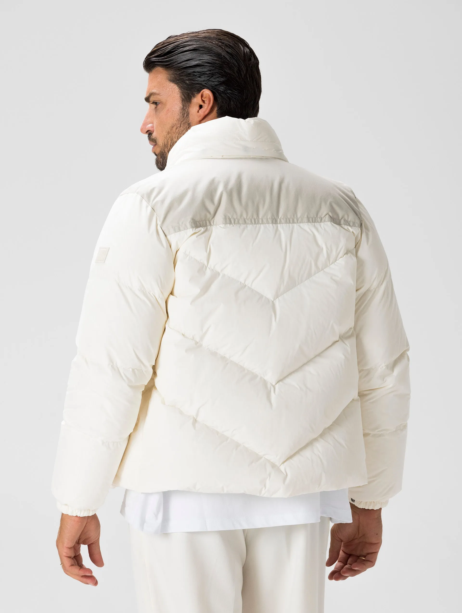 LOGO ARCTIC JACKET IN SNOW STONE