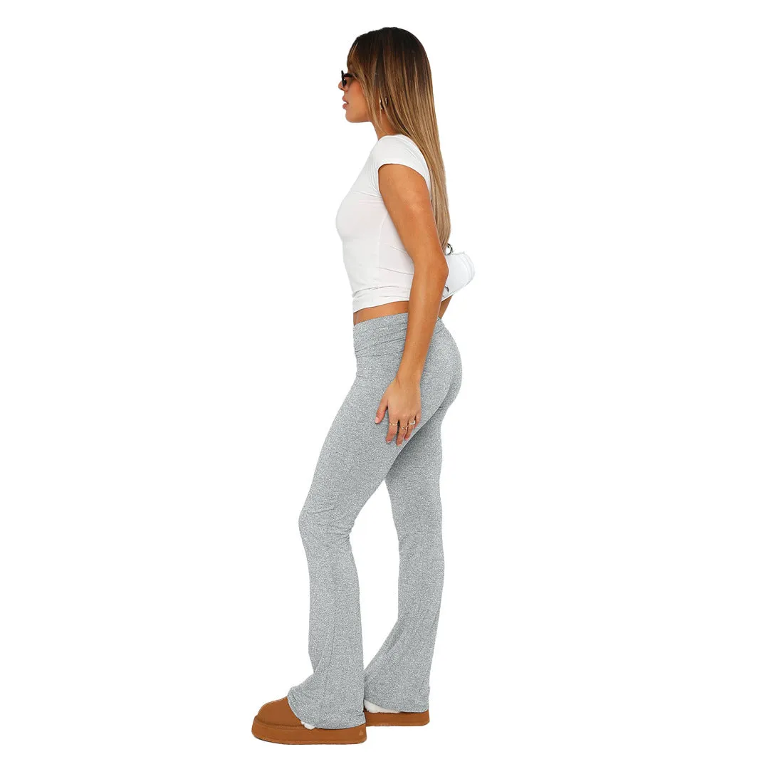 MB FASHION High-Waisted Flared Lounge Pants 6686LY