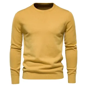 Men Pullover O-neck Slim Sweaters