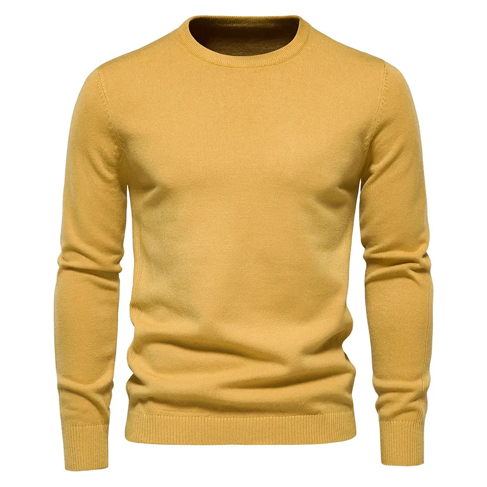 Men Pullover O-neck Slim Sweaters