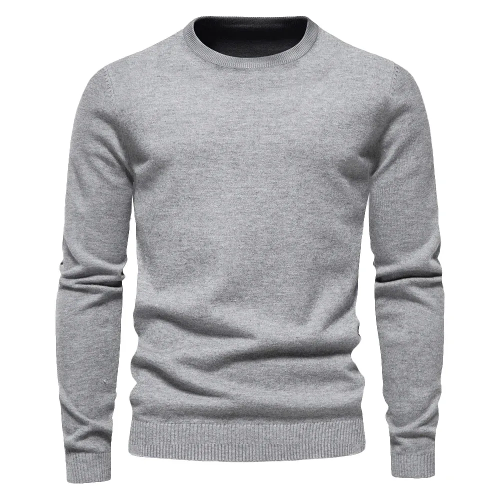 Men Pullover O-neck Slim Sweaters