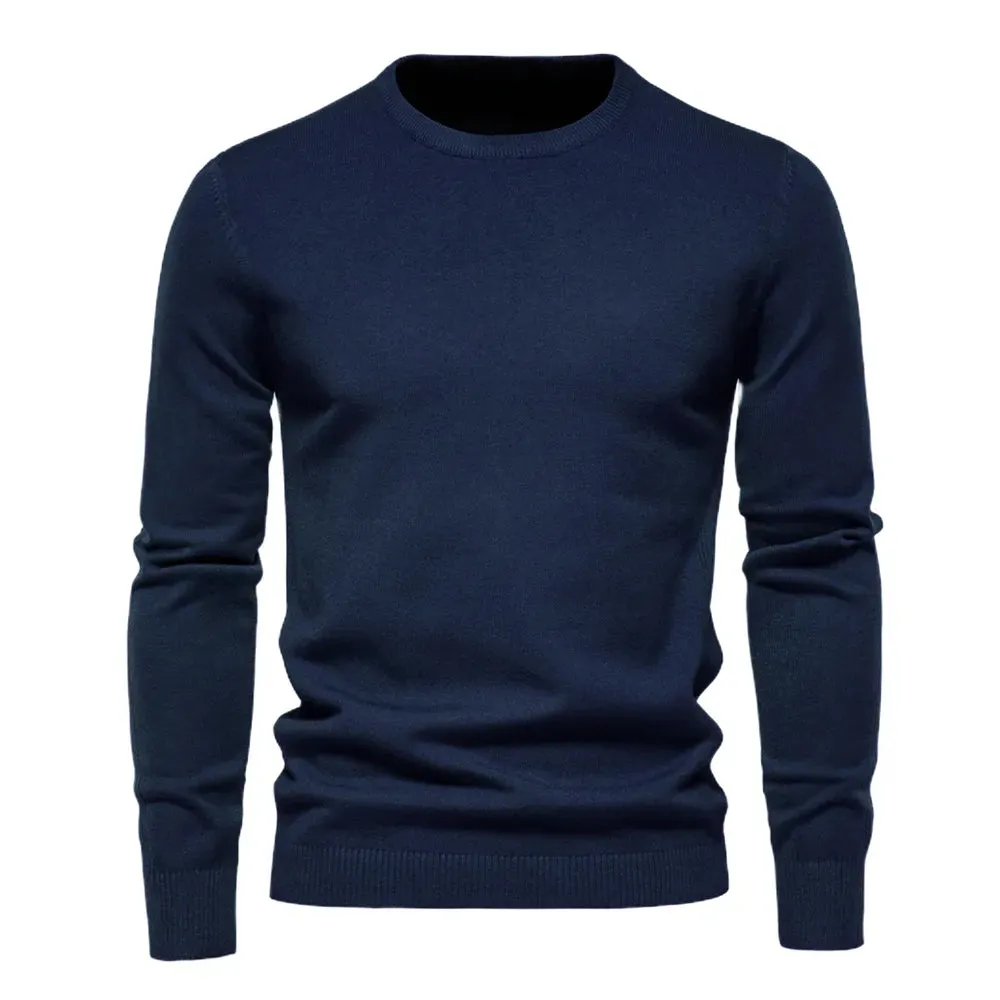 Men Pullover O-neck Slim Sweaters