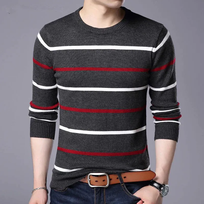 Men Wool Slim Fit Pullover Sweater