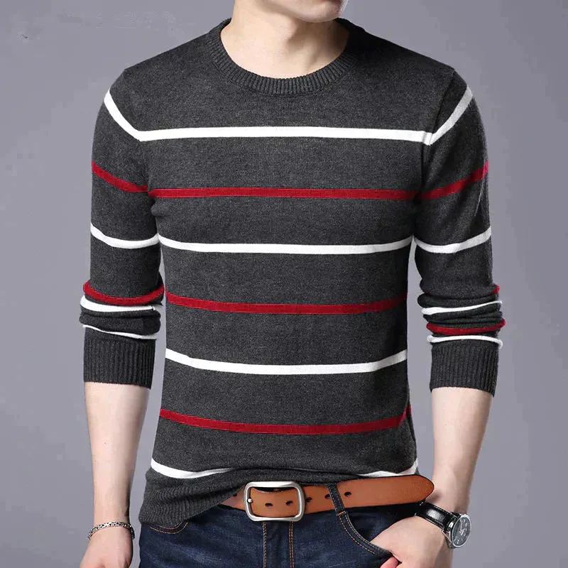 Men Wool Slim Fit Pullover Sweater