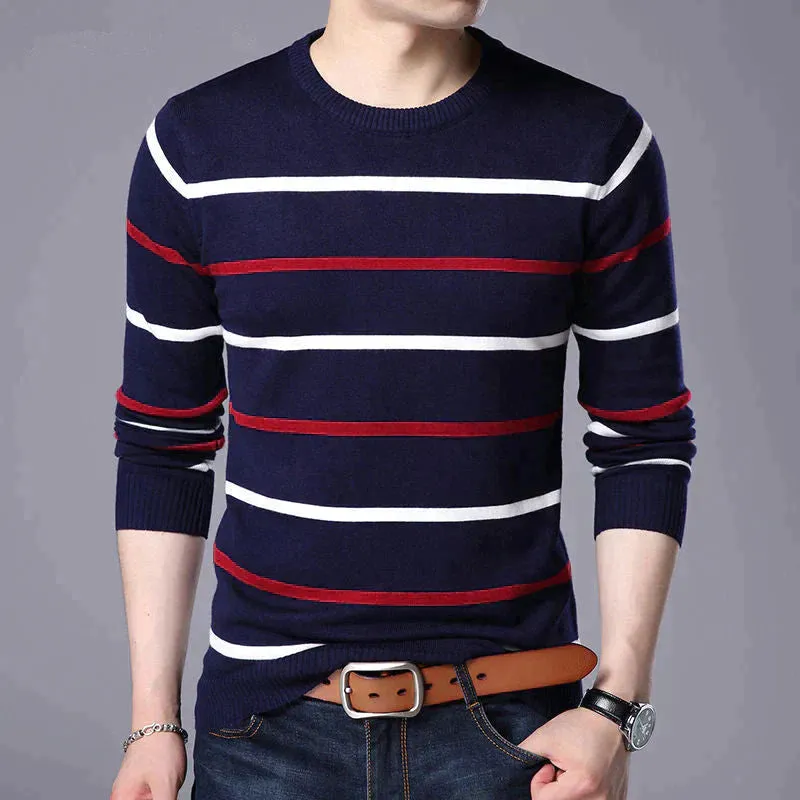 Men Wool Slim Fit Pullover Sweater