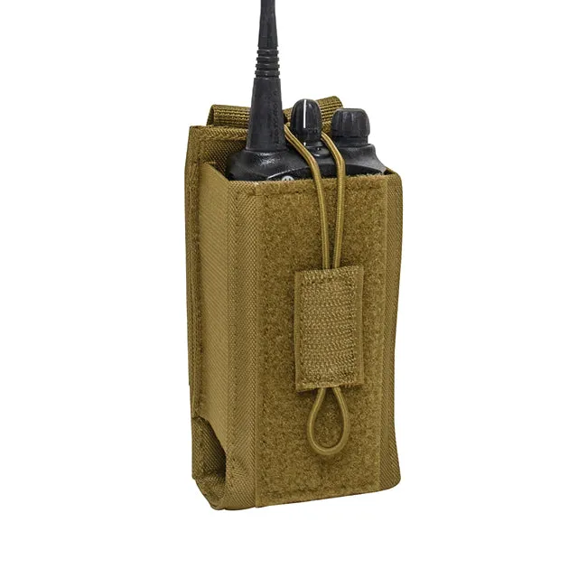 MOLLE Universal Radio Holster Pouch, Black or Coyote Brown