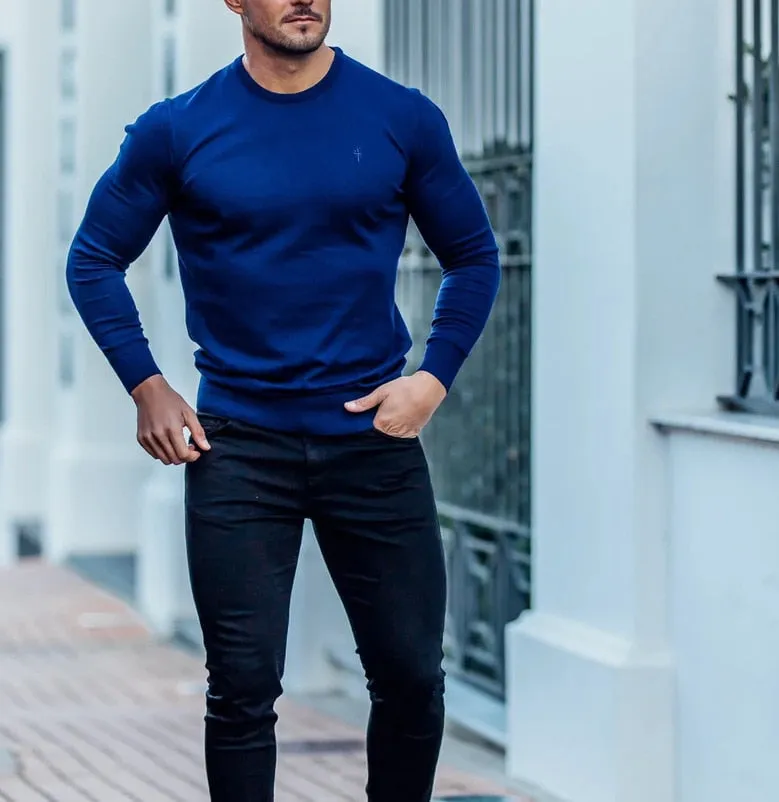 New Brand Men long sleeve tops autumn winter Knitted embroidery men wool sweater Superior quality Man Fashion Casual Tops