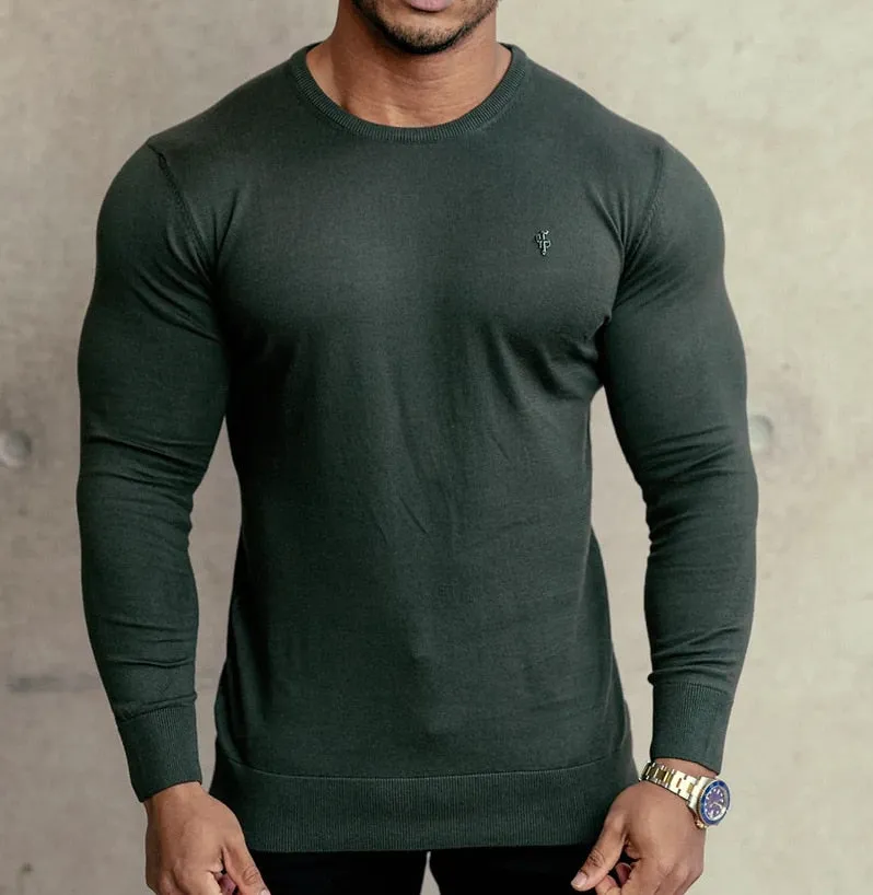 New Brand Men long sleeve tops autumn winter Knitted embroidery men wool sweater Superior quality Man Fashion Casual Tops