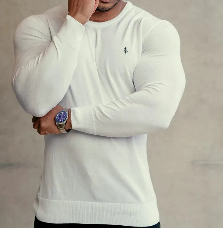 New Brand Men long sleeve tops autumn winter Knitted embroidery men wool sweater Superior quality Man Fashion Casual Tops
