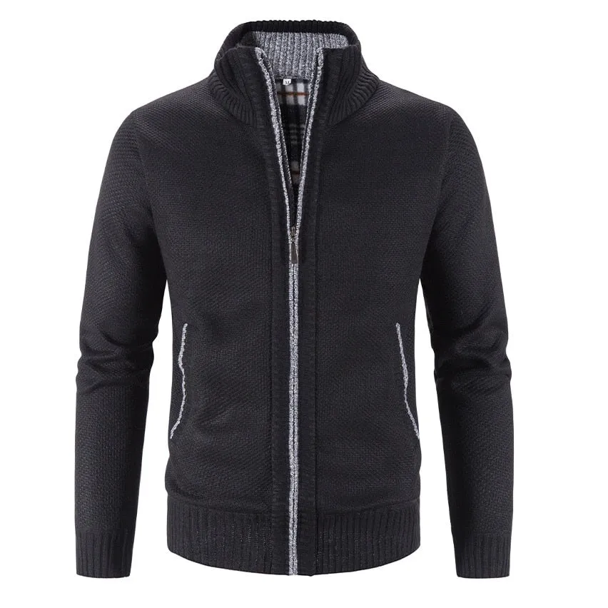 New Spring Autumn Knitted Sweater Men Fashion Slim Fit Cardigan Men Causal Sweaters Coats Solid Single Breasted Cardigan men