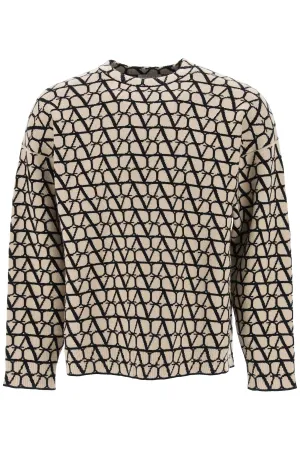 toile iconographe wool sweater 3V3KC27A9K3 ST TOILE ICONOGRAPH BEIGE NERO