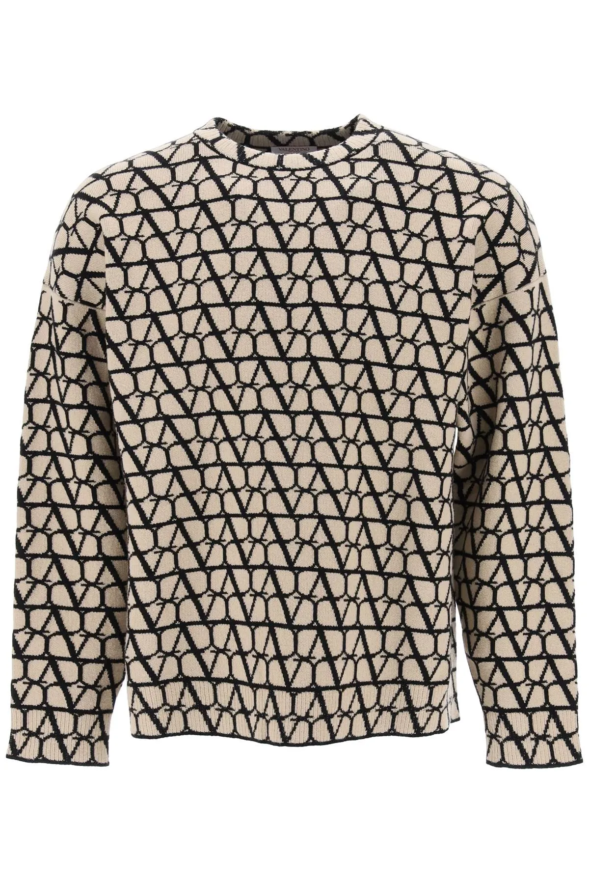 toile iconographe wool sweater 3V3KC27A9K3 ST TOILE ICONOGRAPH BEIGE NERO