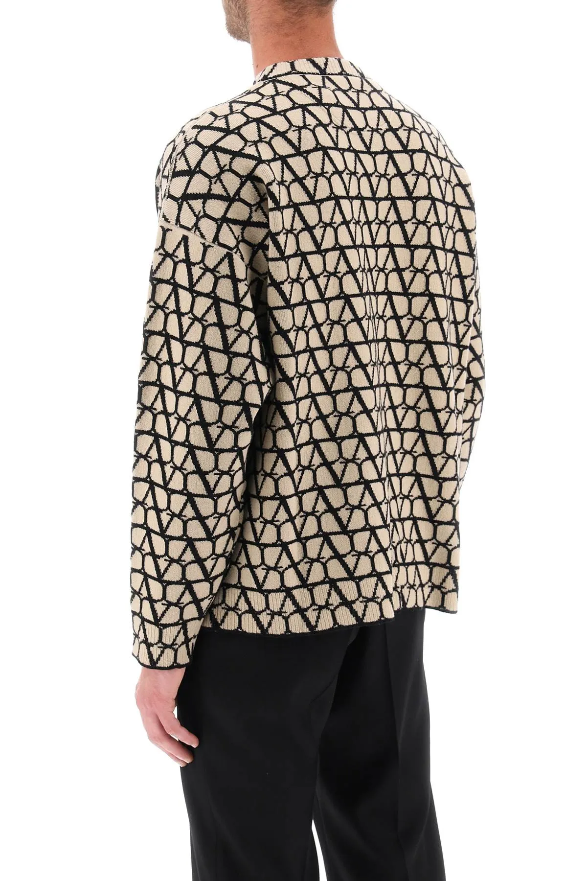 toile iconographe wool sweater 3V3KC27A9K3 ST TOILE ICONOGRAPH BEIGE NERO
