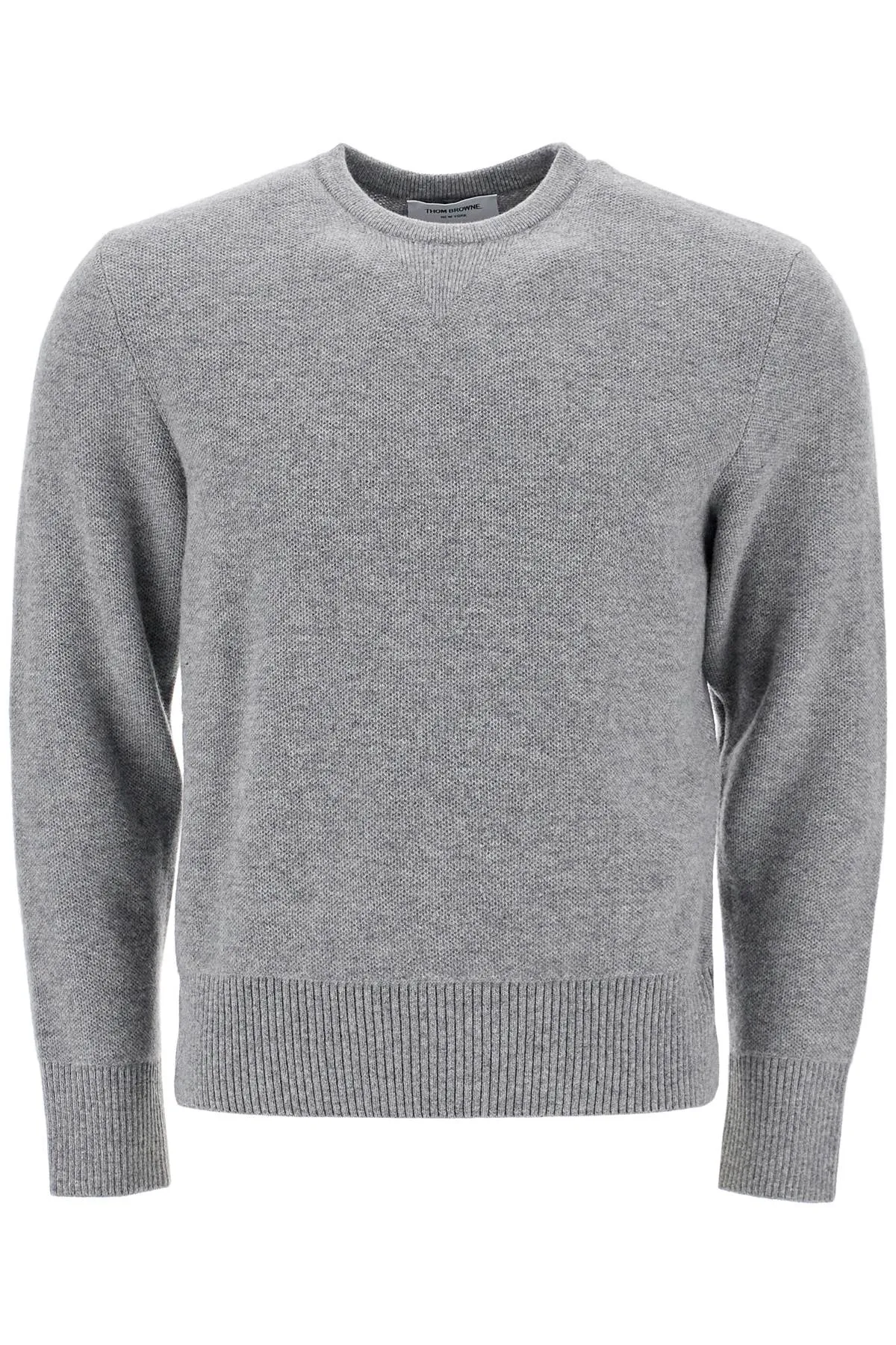 wool piqué crewneck pullover MKA518A Y1029 LT GREY