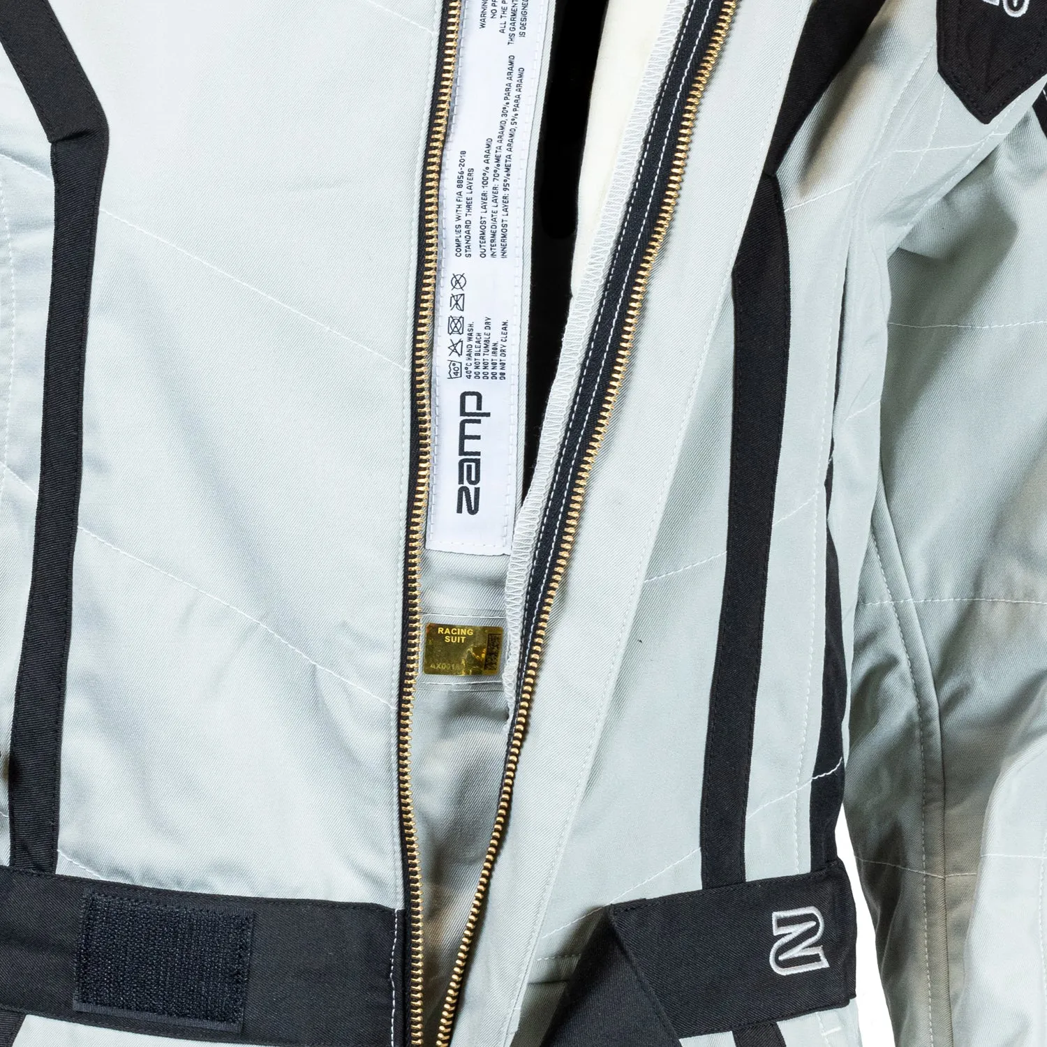 Zamp ZR-52F FIA Race Suit - Gray/Black